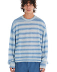 Striped Knit Boxy Crewneck