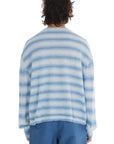 Striped Knit Boxy Crewneck