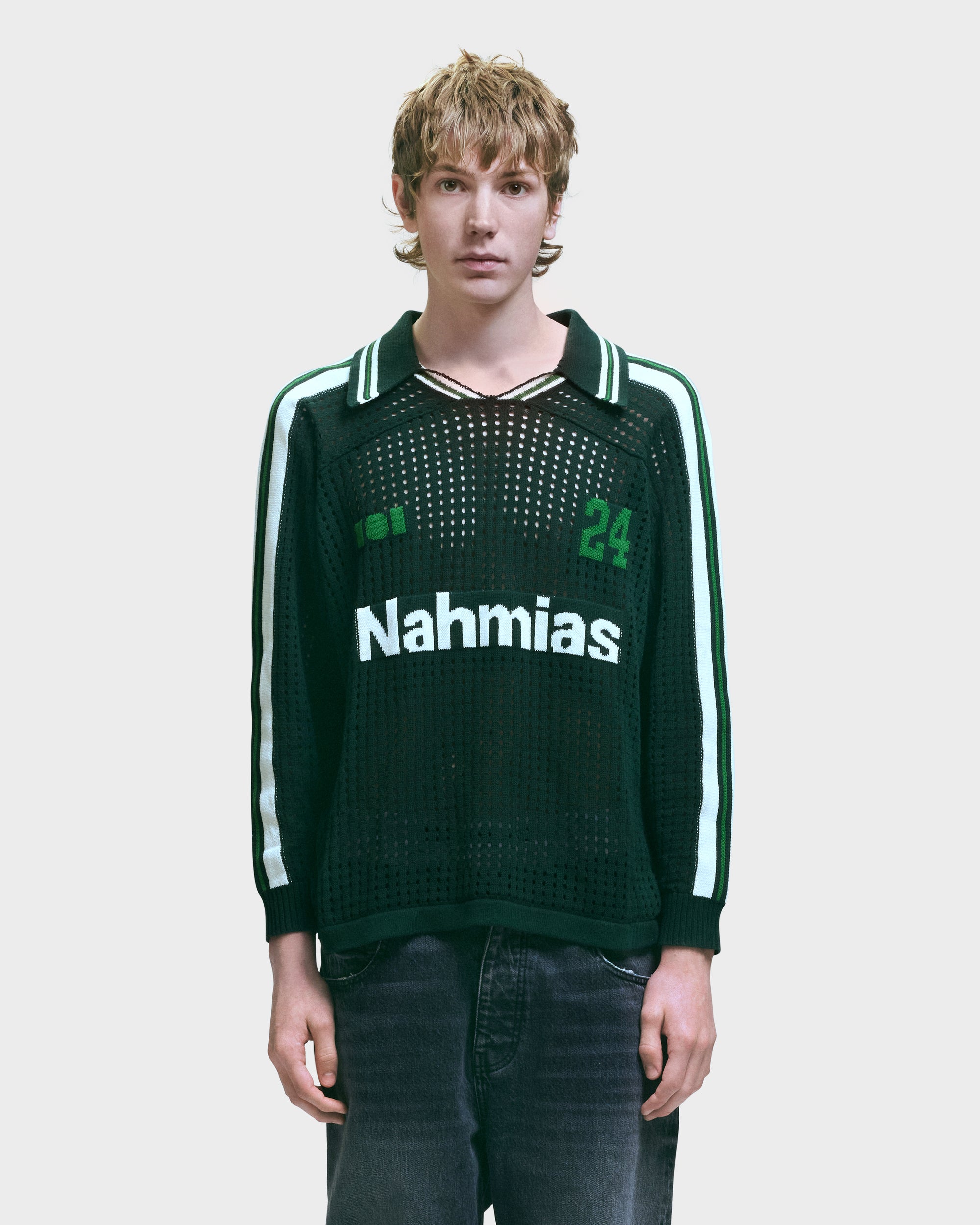 KNIT LONG SLEEVE SOCCER JERSEY
