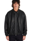 Leather Bomber Jacket