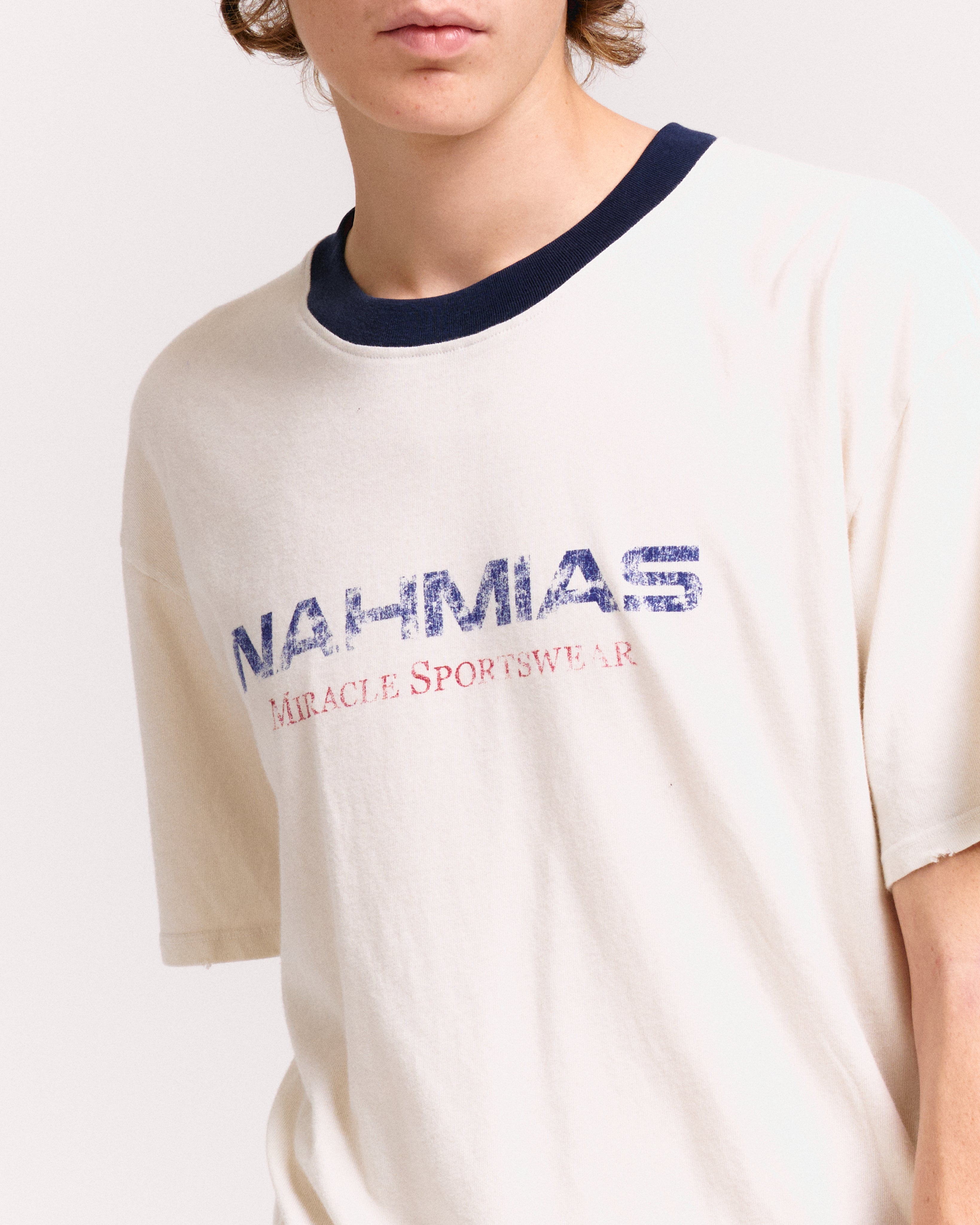 MIRACLE SPORTSWEAR RINGER TEE – NAHMIAS
