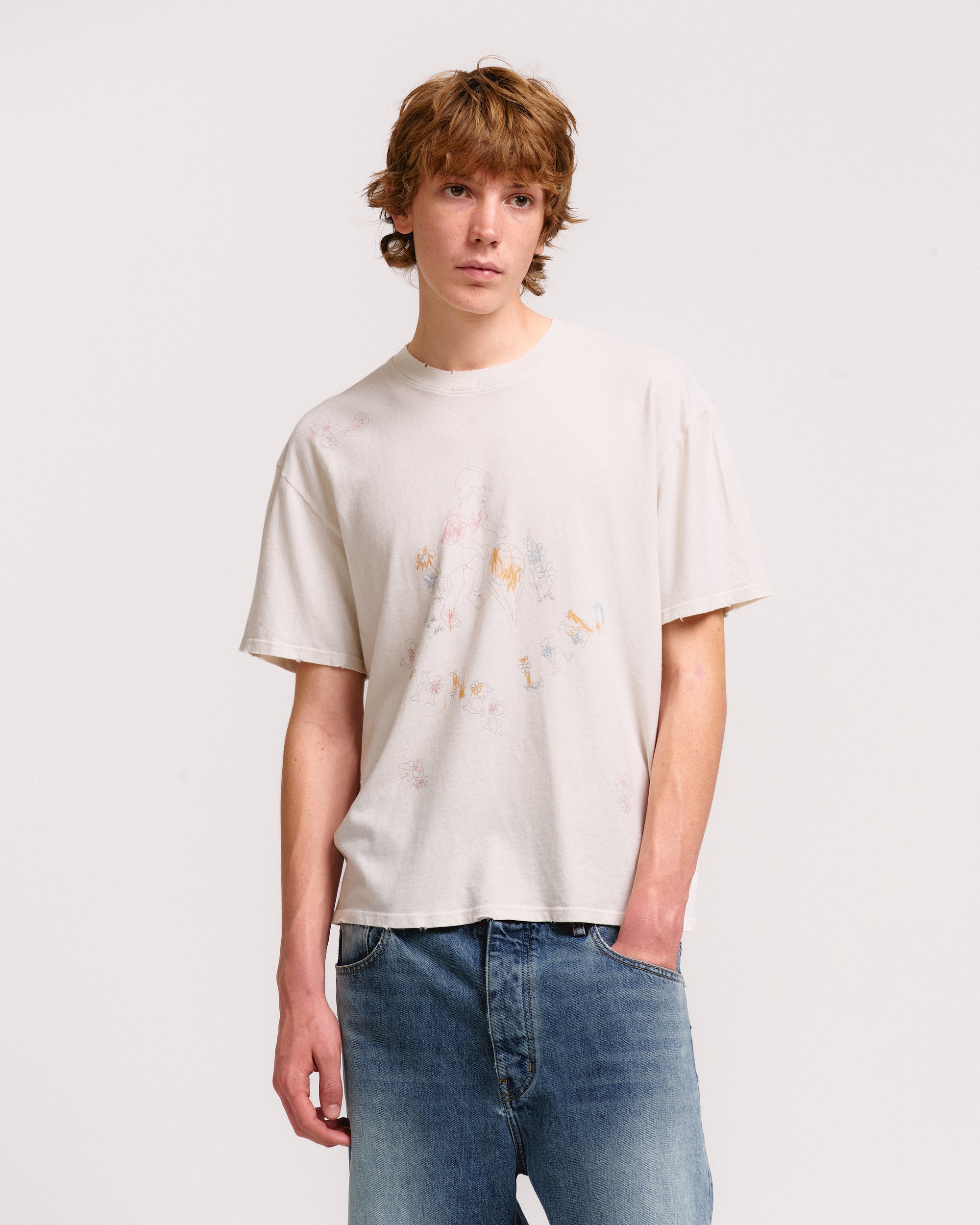 SCRIBBLE BOXY TEE