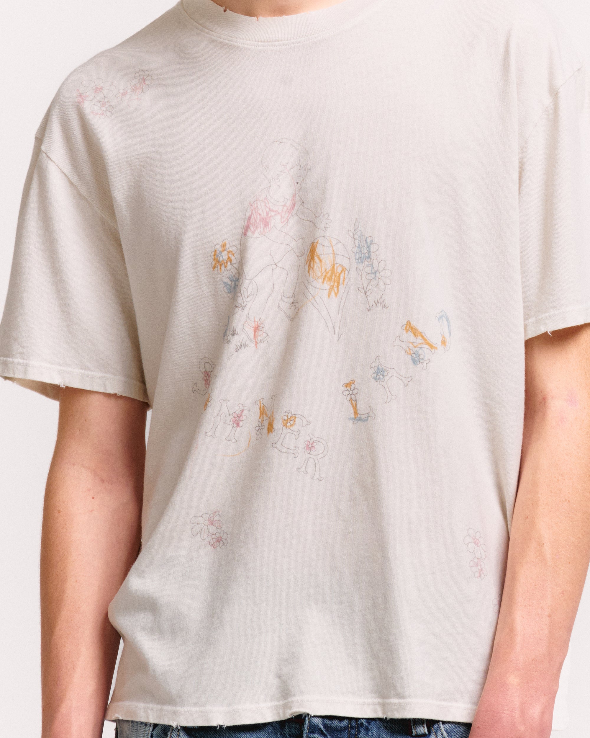SCRIBBLE BOXY TEE