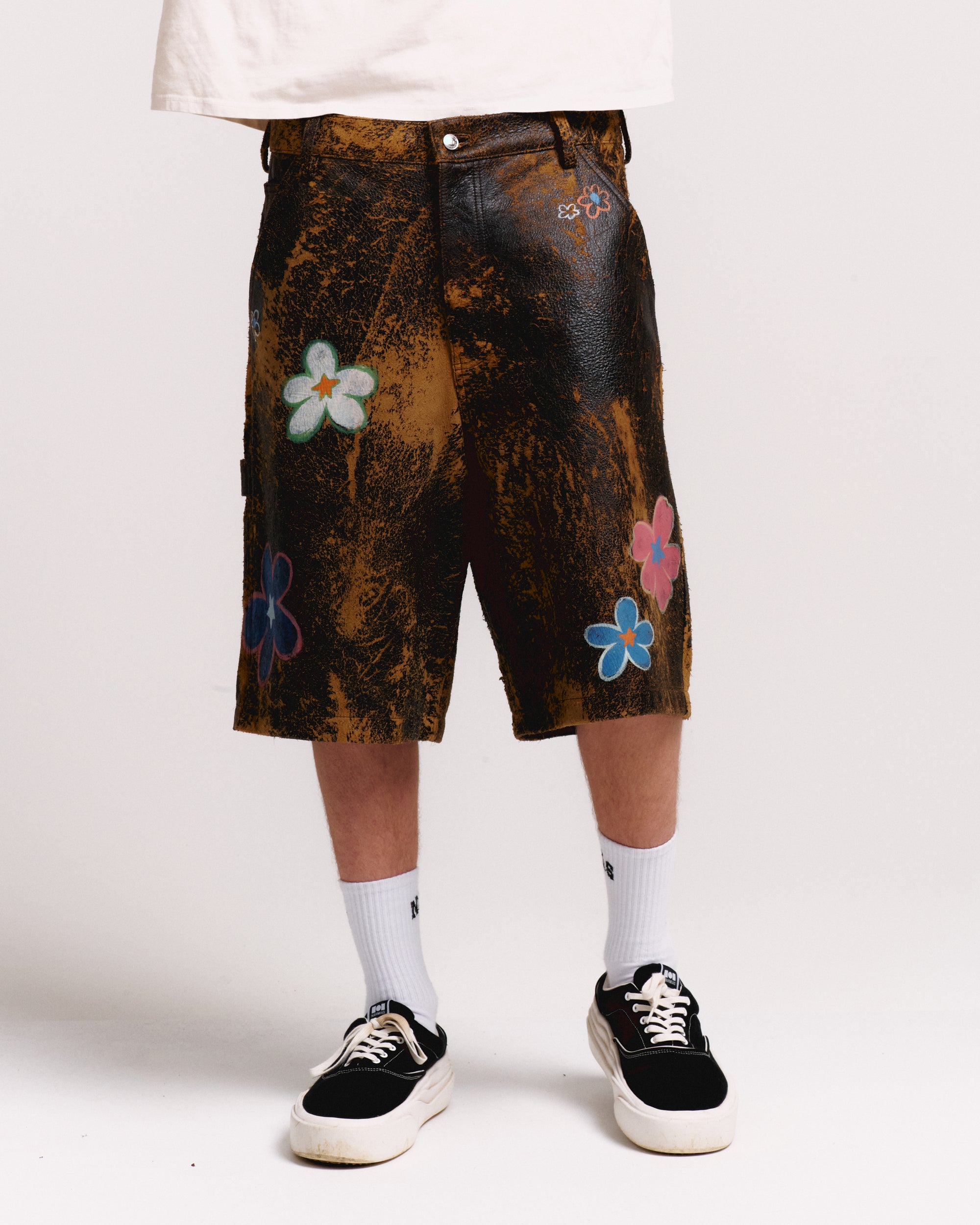SUPER BLOOM LAMBSKIN CARPENTER SHORTS
