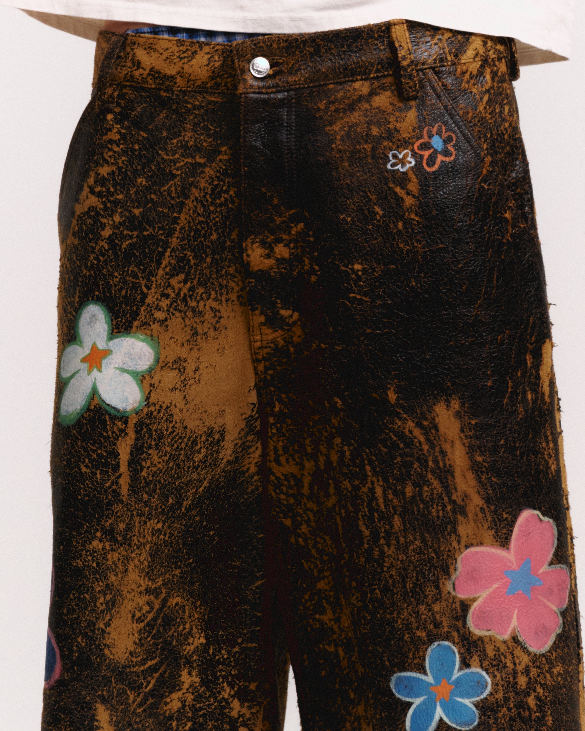 SUPER BLOOM LAMBSKIN CARPENTER SHORTS