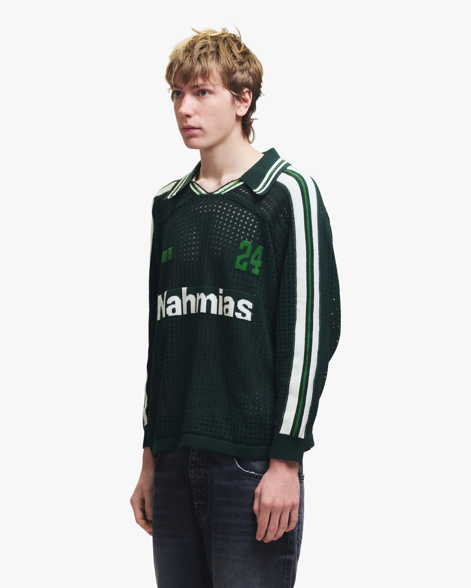 KNIT LONG SLEEVE SOCCER JERSEY