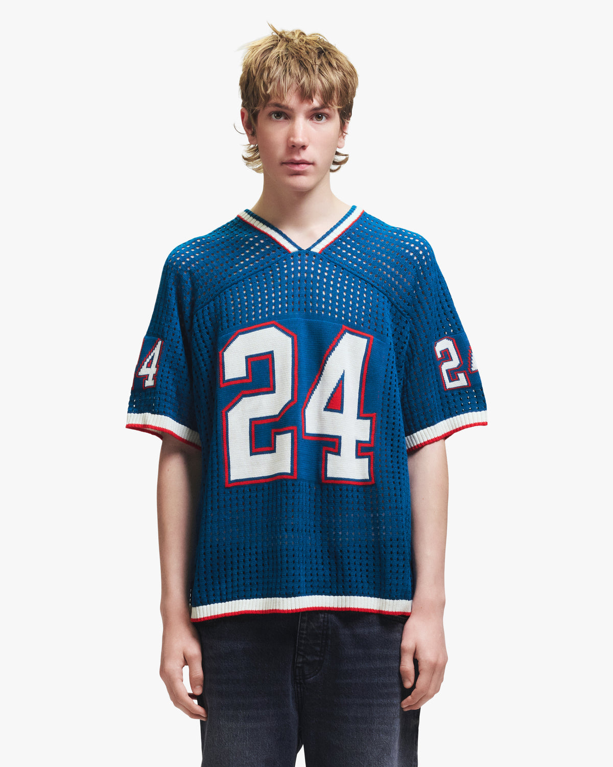 24 V NECK KNIT JERSEY