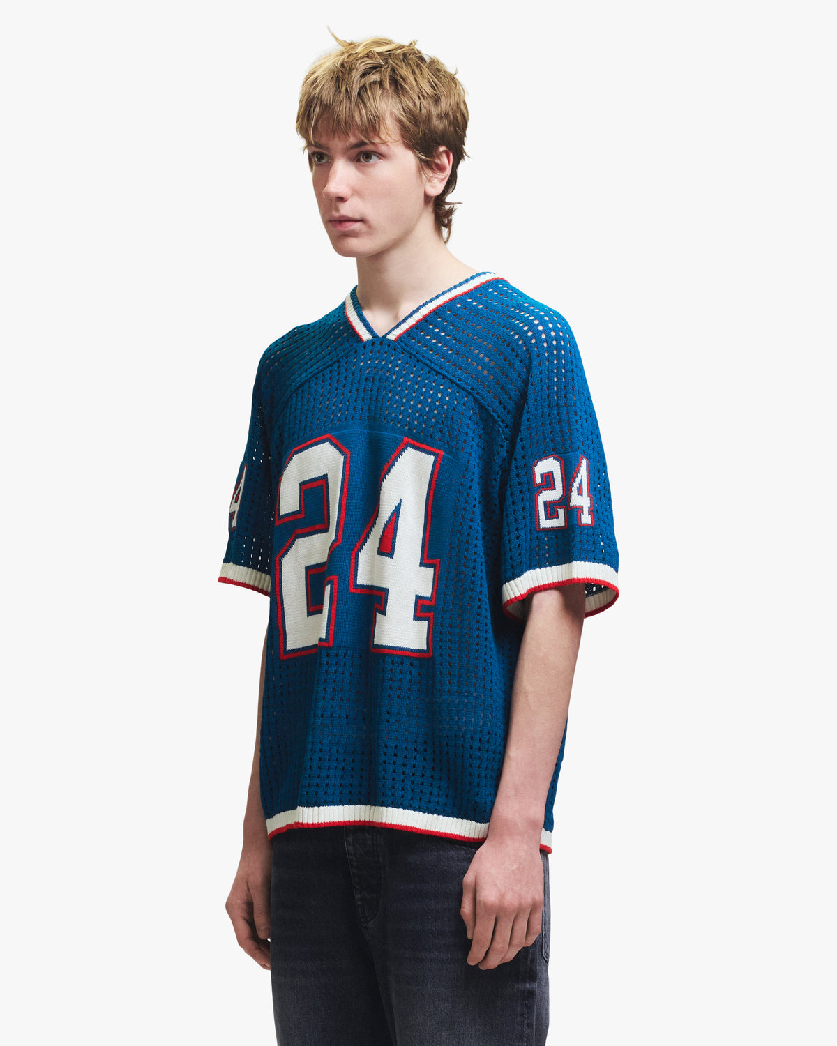 24 V NECK KNIT JERSEY