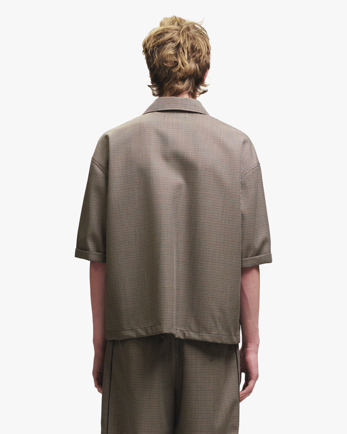 SUITING SHORT SLEEVE BUTTON UP