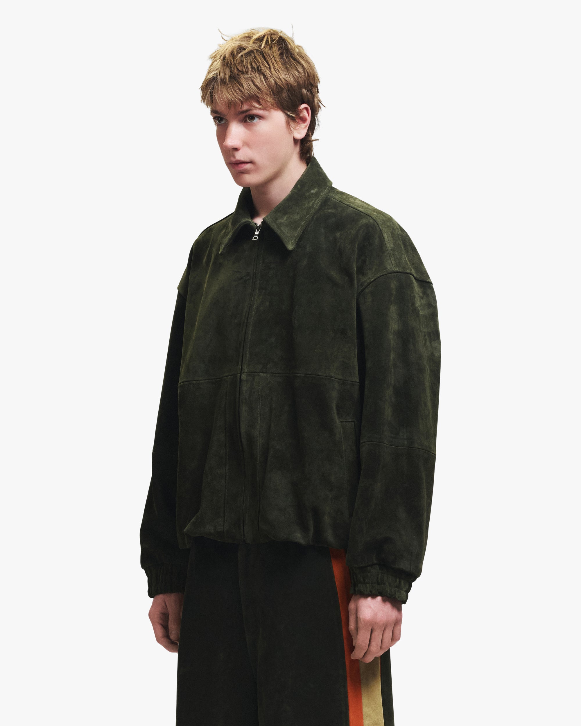 SUEDE COCOON BOMBER