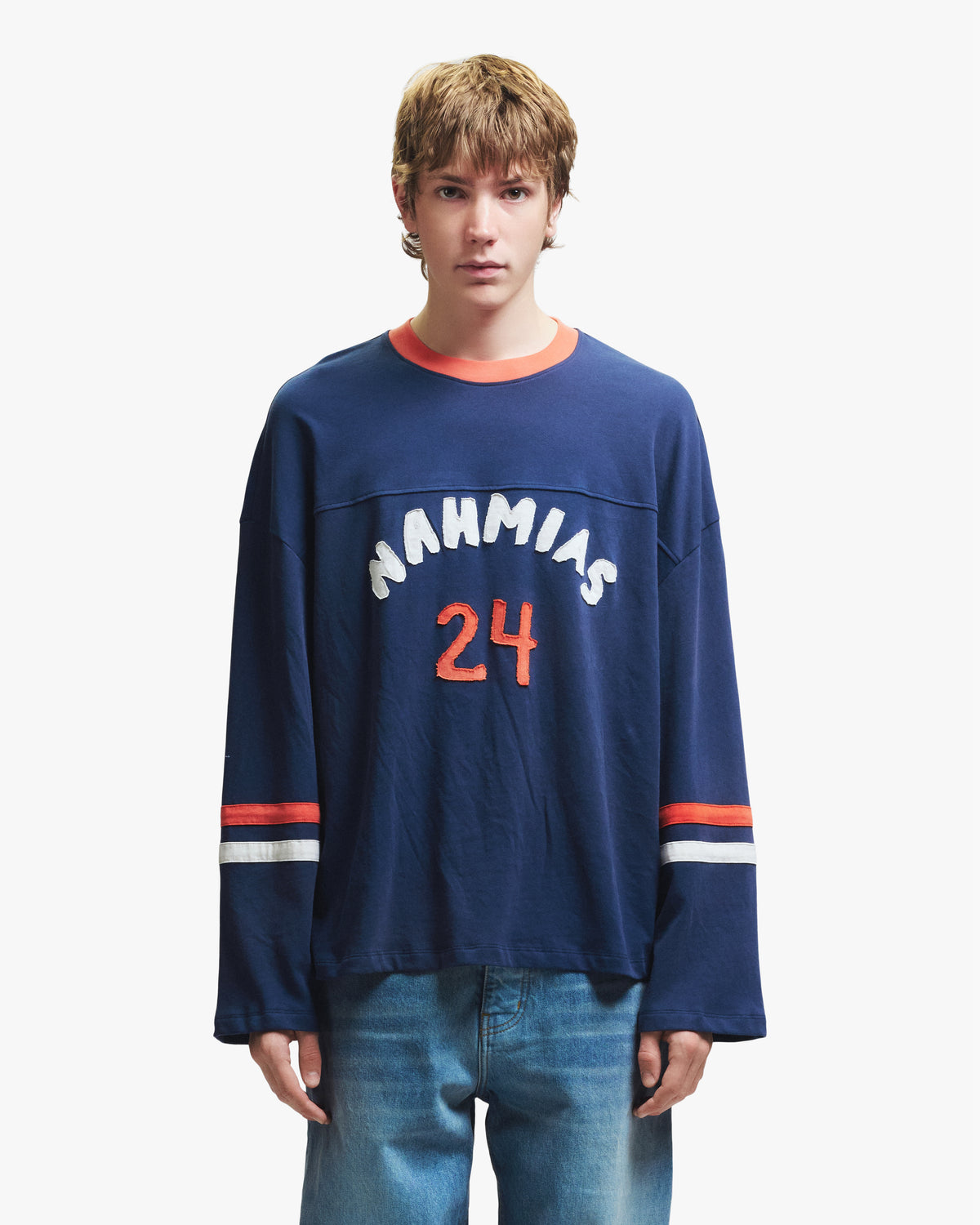 NAHMIAS VARSITY RINGER LONG SLEEVE