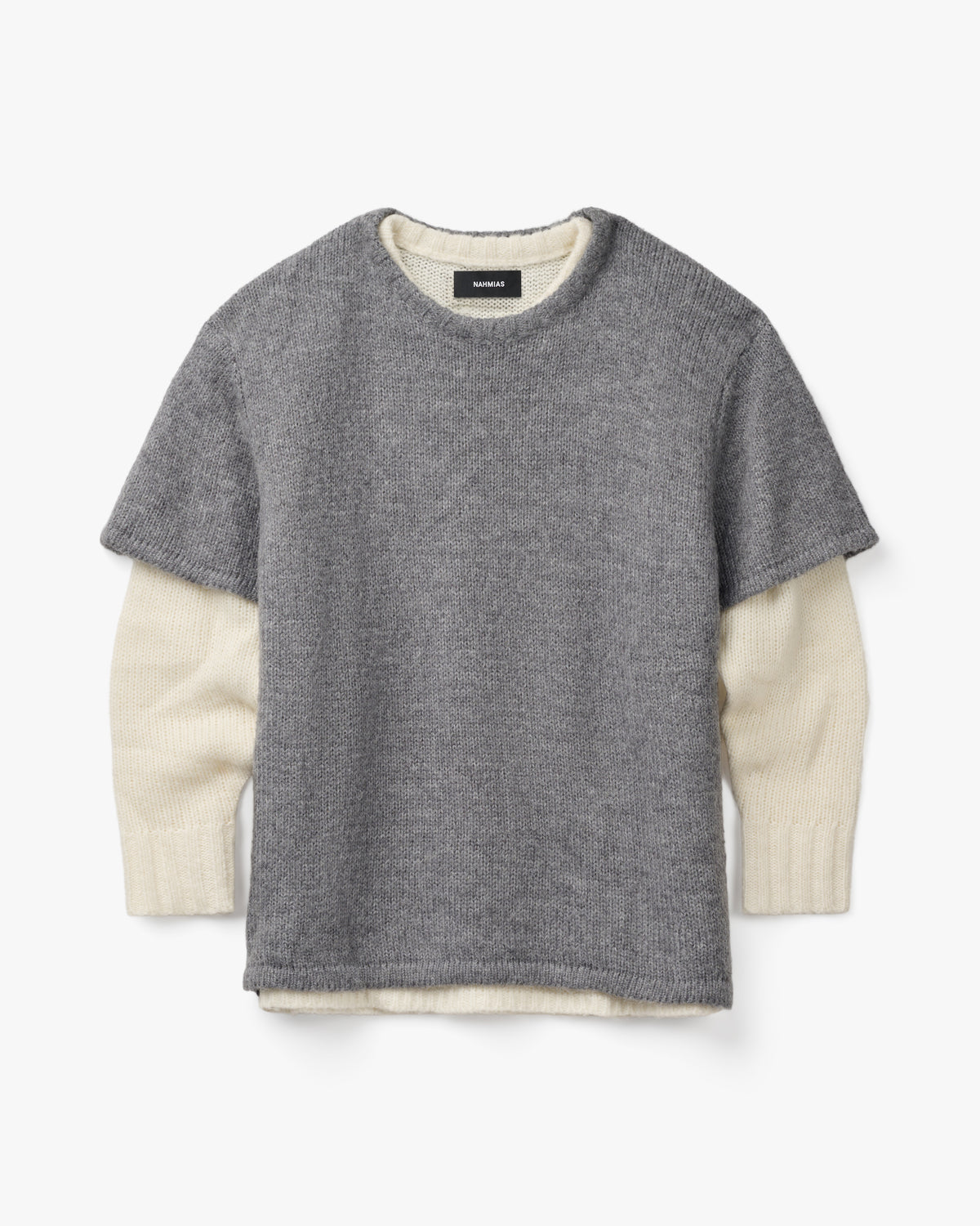 DOUBLE KNIT LAYERED SWEATER