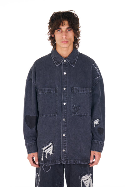 Heart Patchwork L/S Shirt – NAHMIAS