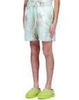 Hemp Leaves Silk Shorts