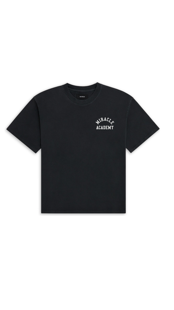 Miracle Academy Boxy T-shirt in Sunfade Black