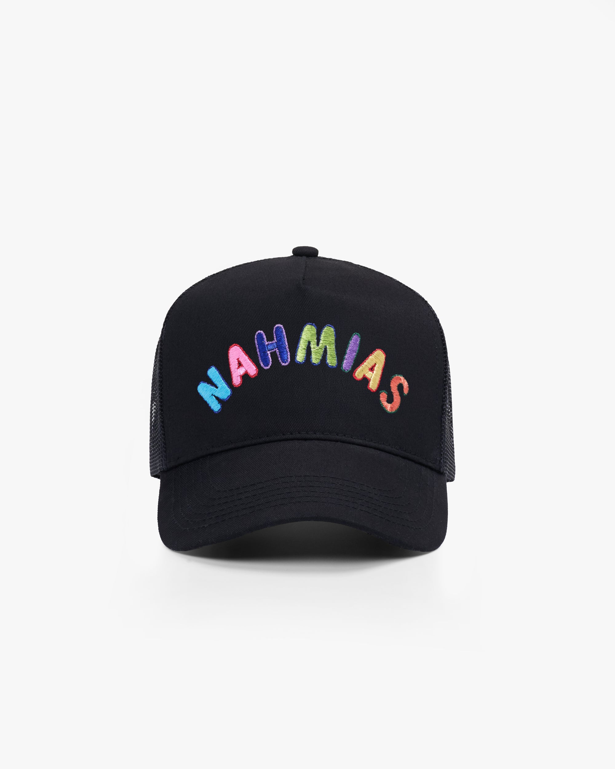 NAHMIAS BUBBLE EMBROIDERED ARCH TRUCKER