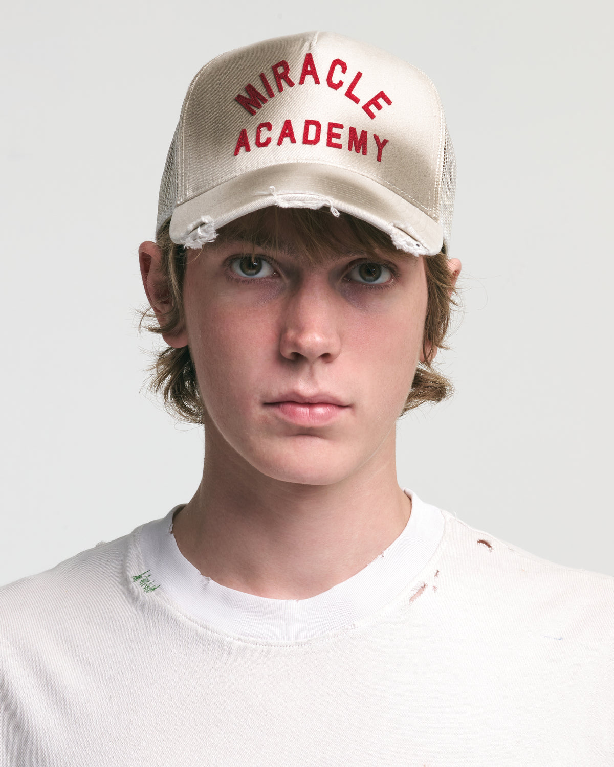 DISTRESSED MIRACLE ACADEMY TRUCKER