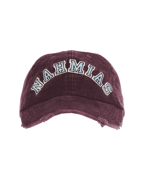 帽子 gadid anoniem cap DENI BURGUNDY GADID ANONIEM DENI BURGUNDY Cap, Free Size, Cotton, Solid Color