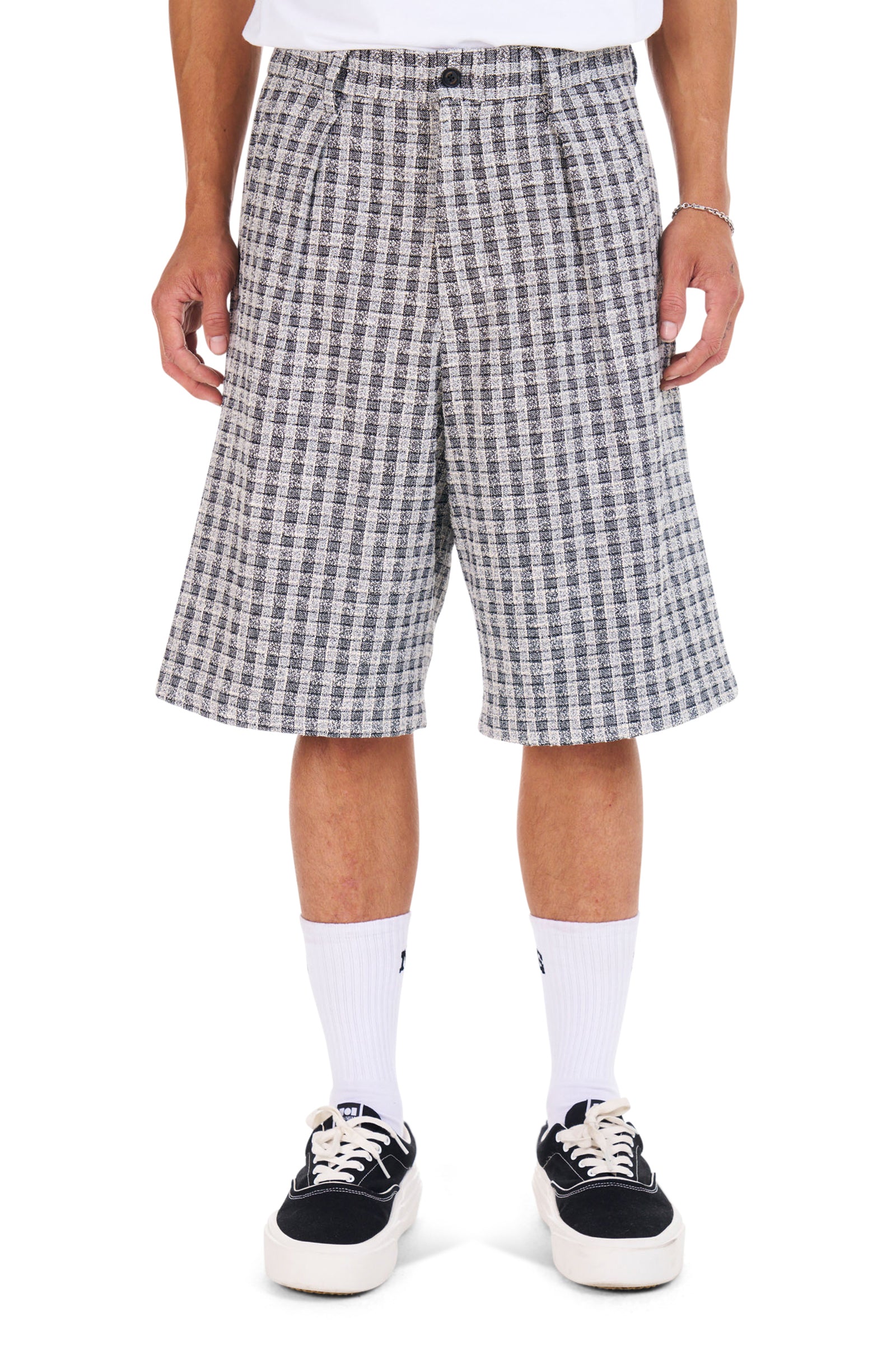 Jacquard Pleated Shorts – NAHMIAS