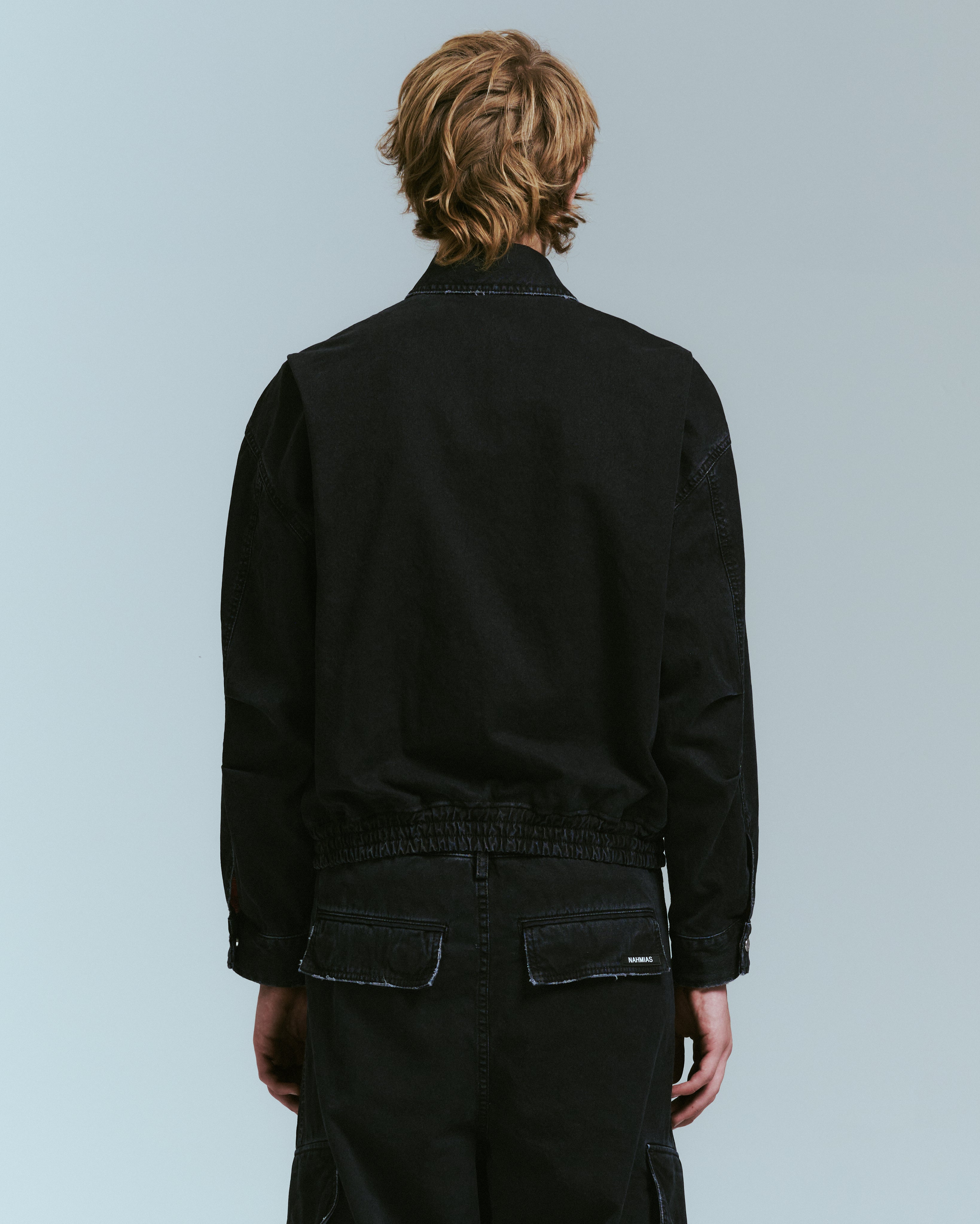 GARMENT WASHED ZIP UP JACKET – NAHMIAS