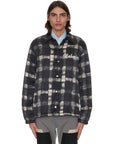 Watercolor Plaid Silk Miracle Academy Coach Jacket