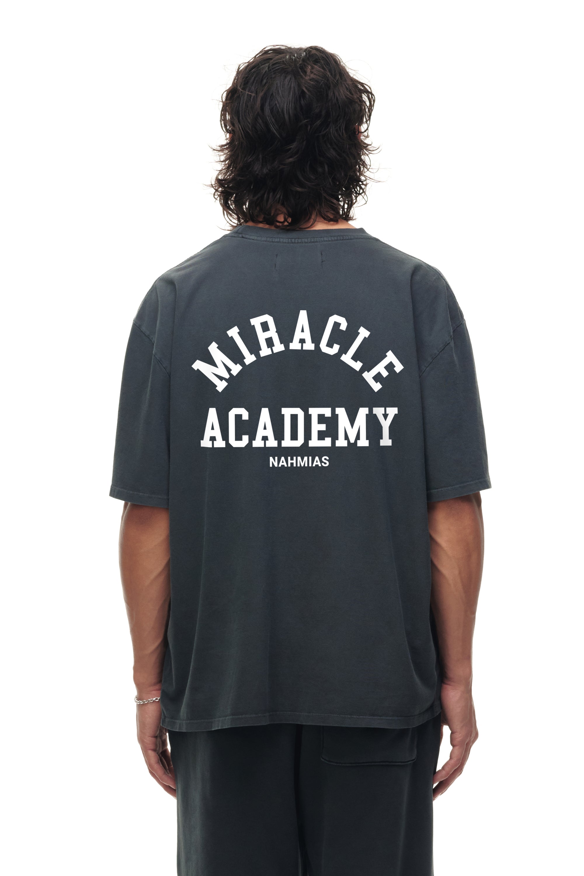 Miracle Academy Boxy T-shirt in Sunfade Black – NAHMIAS