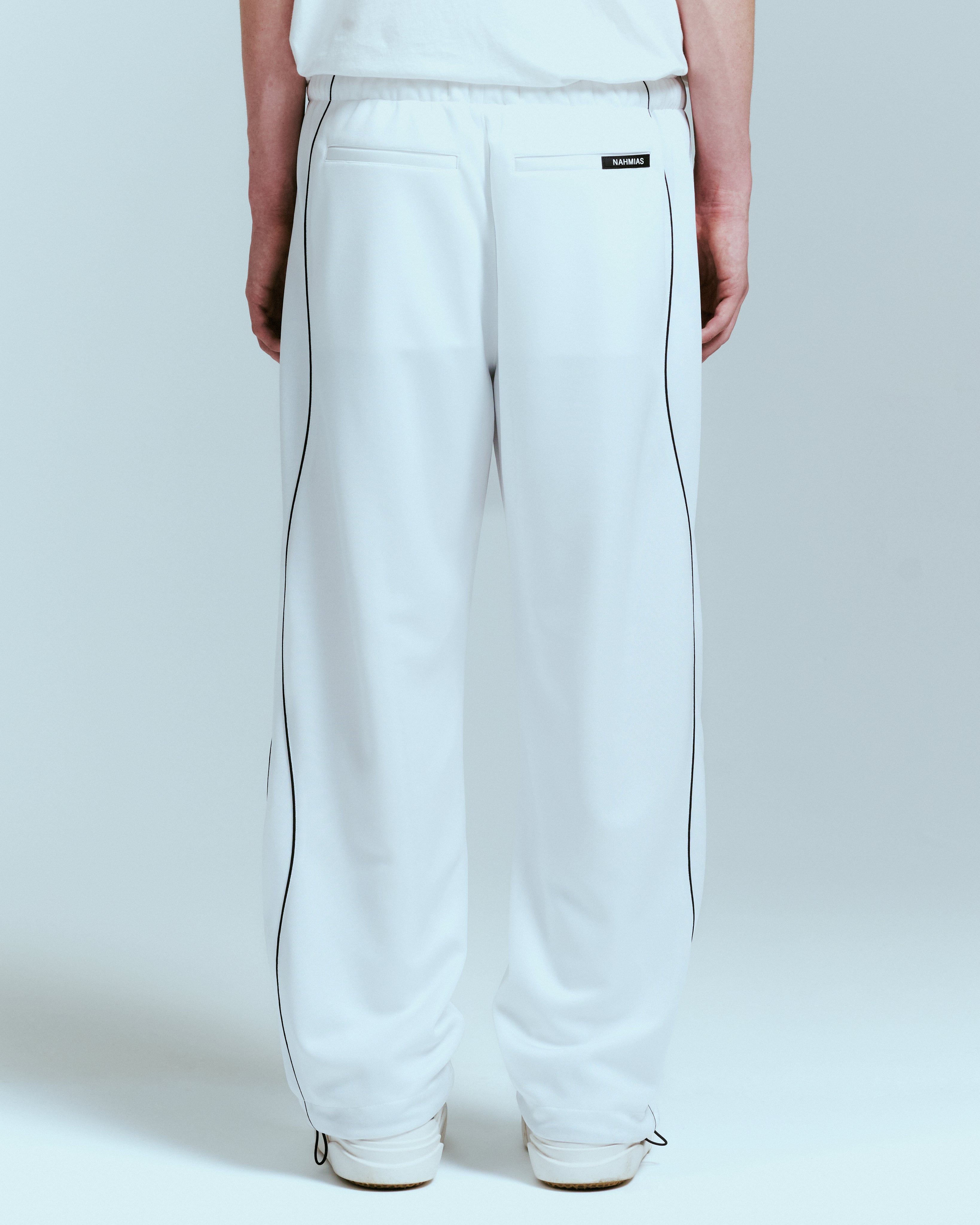 OLLIE TRACK PANT IN WHITE – NAHMIAS