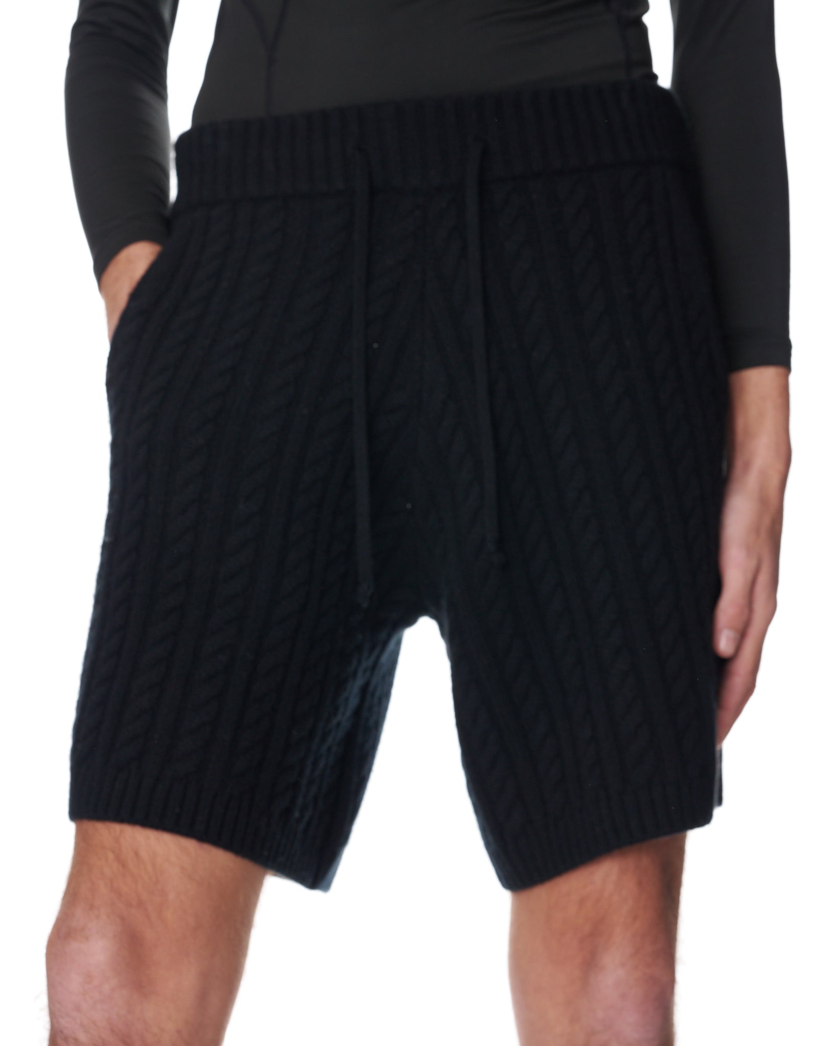 Cable Knit Basketball Shorts
